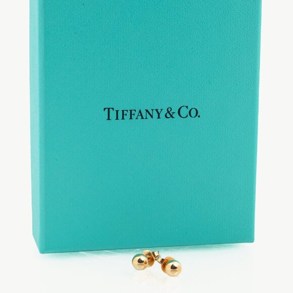 Tiffany & Co. 18k Gold Ball Stud Earrings - Picture 6 of 6